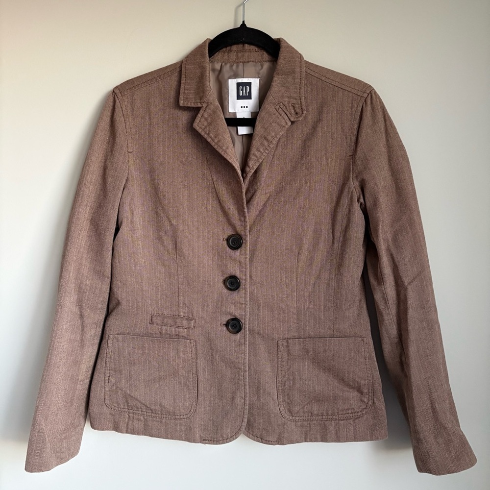 Gap Herringbone Blazer Jacket